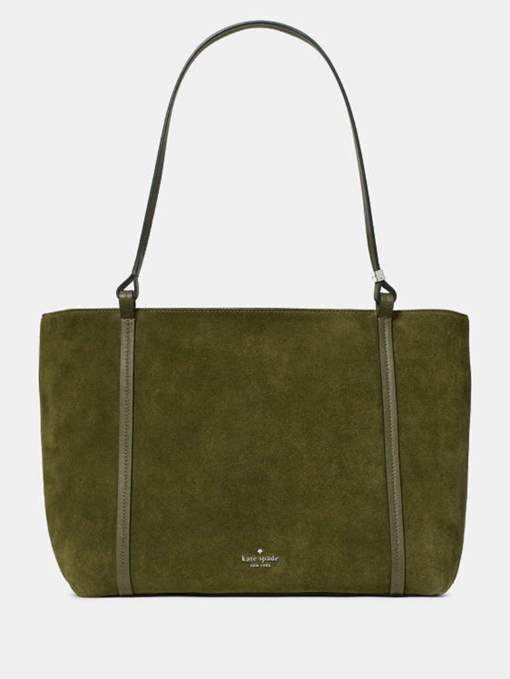 Kate Spade Marlowe Suede Tote Bag Enchanted Green